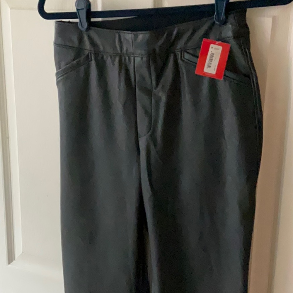 Spanx leather-like flare